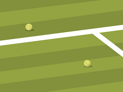 Wimbledon flat grass illustration tennis wimbledon