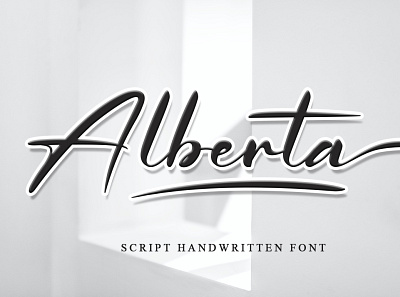 Alberta Script Handwritten Font branding design font graphic design handritting illustration logo script typography ui