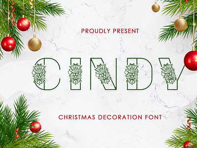 Cindy Christmas Decoration Font