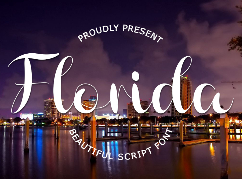 Florida Beautiful Font by Fuad Mank on Dribbble