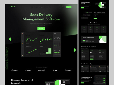 Sass Landing Page Design