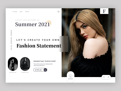 Fashion Landing Page Design