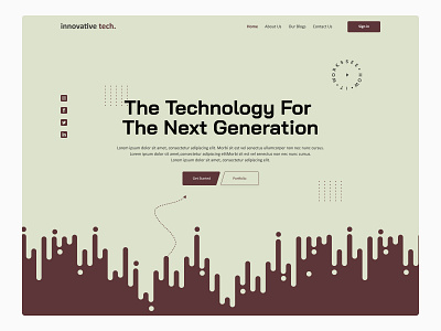 Technology Landing page Design