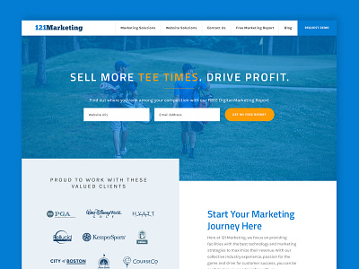 Marketing Website Design graphic design homepage responsive ui website website design