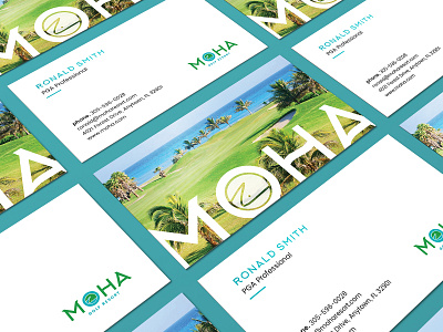 Golf Course Business Cards branding business cards graphic design logo