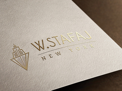 W.Stafaj Logo brand city graphic design homes logo design real estate realtor