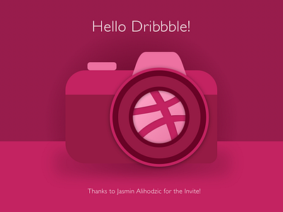 Hello Dribbble camera dribbble first shot hello dribbble ui