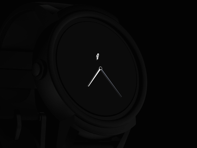 Clock face for smartwatch ae clock futurism logo minimalism smartwatch ui