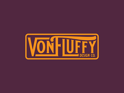 Von Fluffy Logo Design fluffy illustration lettering logo logo design logodesign logodesigner von vonfluffy