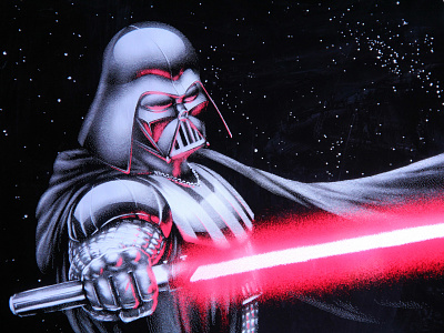 Darth Vader Edge Light animation darth vader edge light engrave etch illustration laser light saber sign star wars