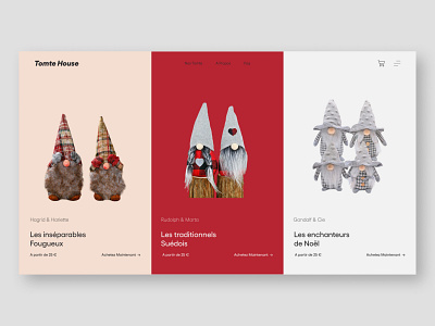 Tomte House - Collection branding design ecommerce minimal ui web webflow