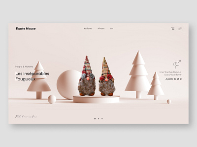 Tomte House - Homepage branding design ecommerce minimal ui web webflow