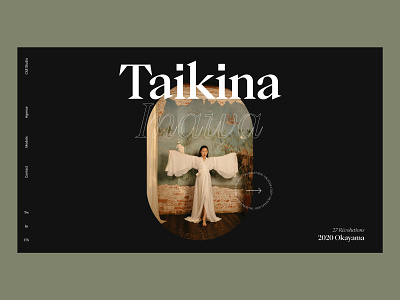 Taikina Inawa * Agency models concept black brand branding concept digital figma inspiration minimal typography web webflow