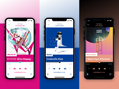 Music Player Exploration app audio player design player