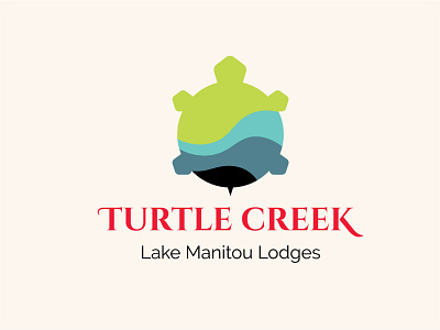 Turtle Creek branding canada creek design graphic design great lakes illustration land logo manitoulin island nature ontario remote turtle water