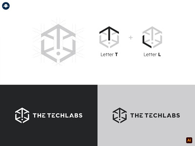The TechLabs - Logo Breakdown and Brand Guidelines branding design graphic design illustration logo minimal typography