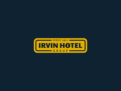 Irvin Hotel font hotel icon lock logo logotype mark