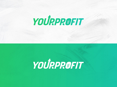 YourProfit branding business company creative design font green icon logo logotype mark money typography up дизайн логотип