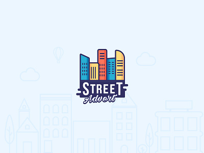 StreetAdvert ads advert agency branding building icon city creative design font icon illustration logo logotype mark street typography vector дизайн логотип