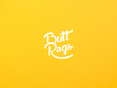 ButtRags creative design font icon letering lettering logo logotype mark typography yellow дизайн логотип