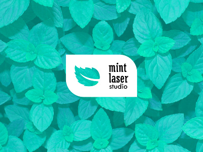 Mint Laser creative design font icon laser logo logotype mark mint studio дизайн логотип