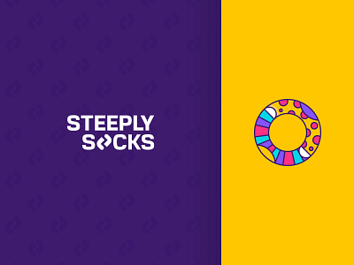 Steeply Socks branding business colorful company creative icon logo logotype online shop socks steeply store логотип