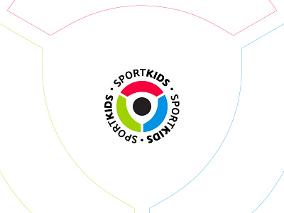 SportKids circle creative icon kids logo logotype mark shield sport логотип