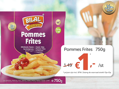 Bilal Snacks Pommes Frites Social Media Ad