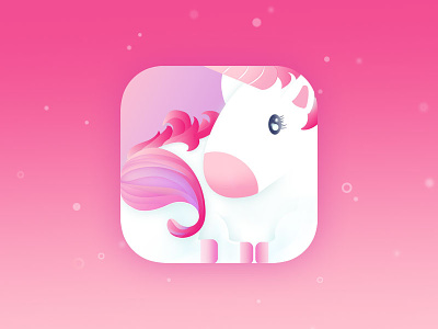Unicorn Icon dreamy icon pink unicorn