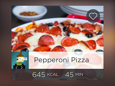 Food app widget card fitness food ios pizza sketch app widget workout