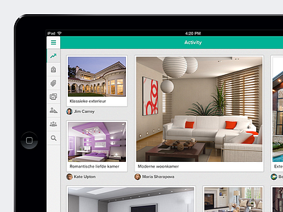 Obly interior design inspiration iPad app app inspiration interior ios ipad tablet