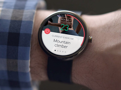 Tabata timer Android Wear concept