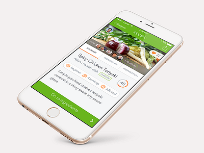 Supermarket app - Recipe detail app avenir detail food ios iphone recipe supermarket ui ux