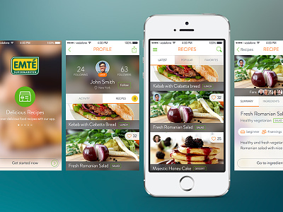 Supermarket app revamping app food iphone recipes supermarket ui