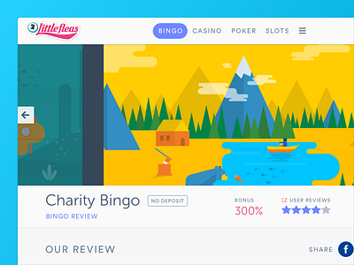 Bingo reviews website - Review detail bingo detail page review ui ux web design website