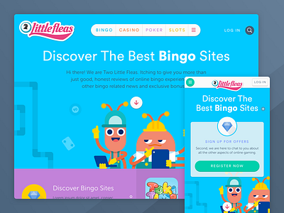 Bingo reviews website - Landing page