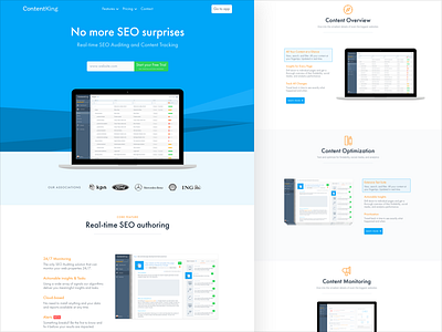 ContentKing landing page