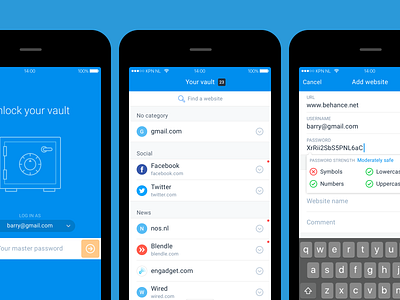 Vaulteq password manager app