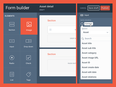 Woovtie form builder application asset management dashboard desktop form form builder ui ux web app
