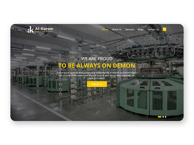 Al-Karam Web UI Design