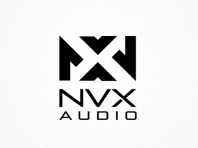 Logo Design project for NVX Audio audio headphones nvx sound woofer