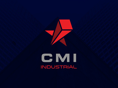 CMI Industrial construction construction logo industrial minimal logo negative space panama perspective logo simple logo texas