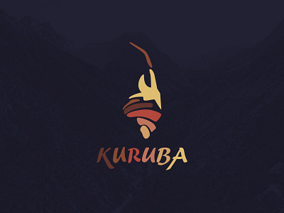 Kuruba abstract africa logo safari simple design symbol tribal