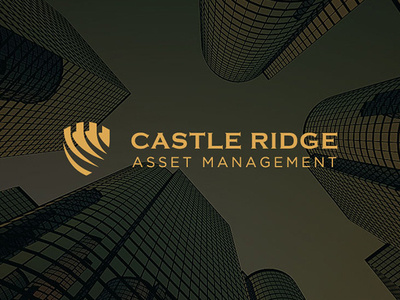 Castle Ridge Asset Management artificial intelligence asset management clean logo finance financial logo flat design minimal modern technology