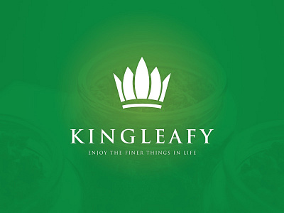 Kingleafy branding cannabis clean app design flat desig logo design minimal modern logo online app small business startup logo