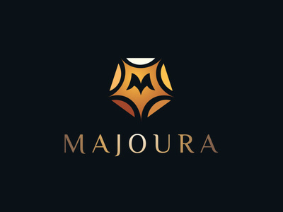 Majoura branding creative logos fashion brand flat design jewelery logo simple design startup logo