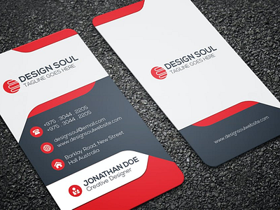 Modern Business Card branding business card design graphic design illustration modern template typography