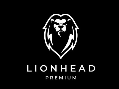 Lion Head Chiaroscuro Logo branding business design graphic design illustration logo modern