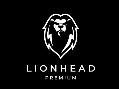 Lion Head Chiaroscuro Logo