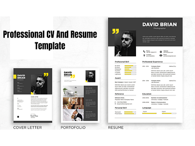 PROFESSIONAL CV AND RESUME TEMPLATE